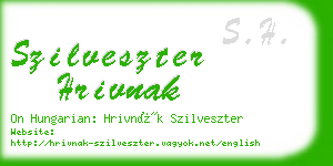 szilveszter hrivnak business card